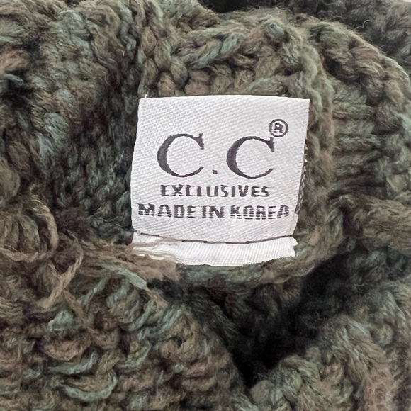 C.C Knit Hat | OS | Pretty Green Colors | NWOT - Picture 5 of 7